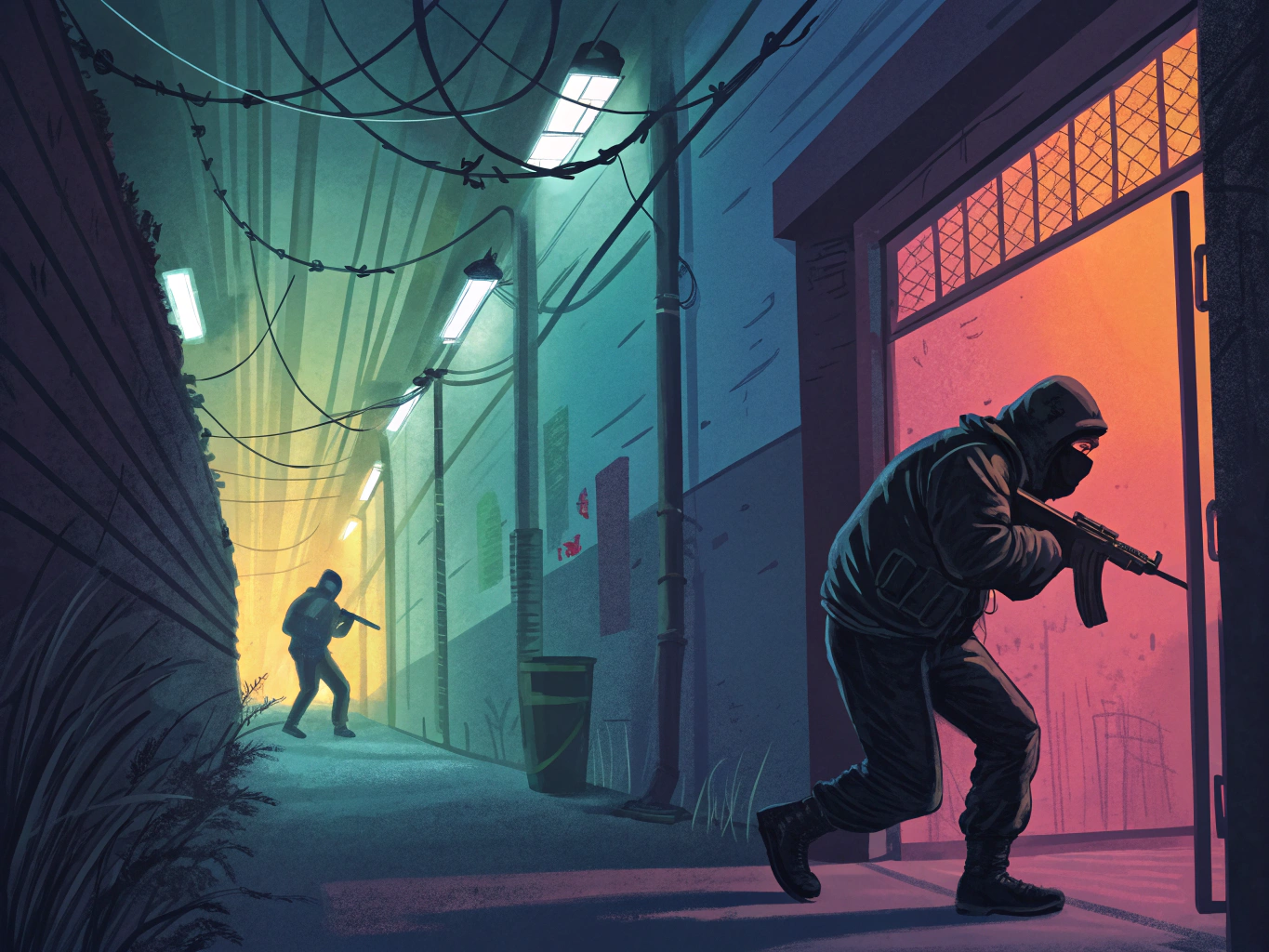 Shadows Between Torches