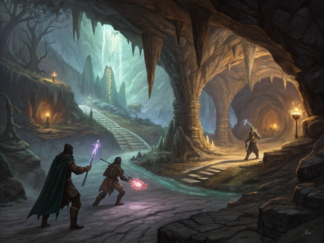 Cavern Depths Battle Grid