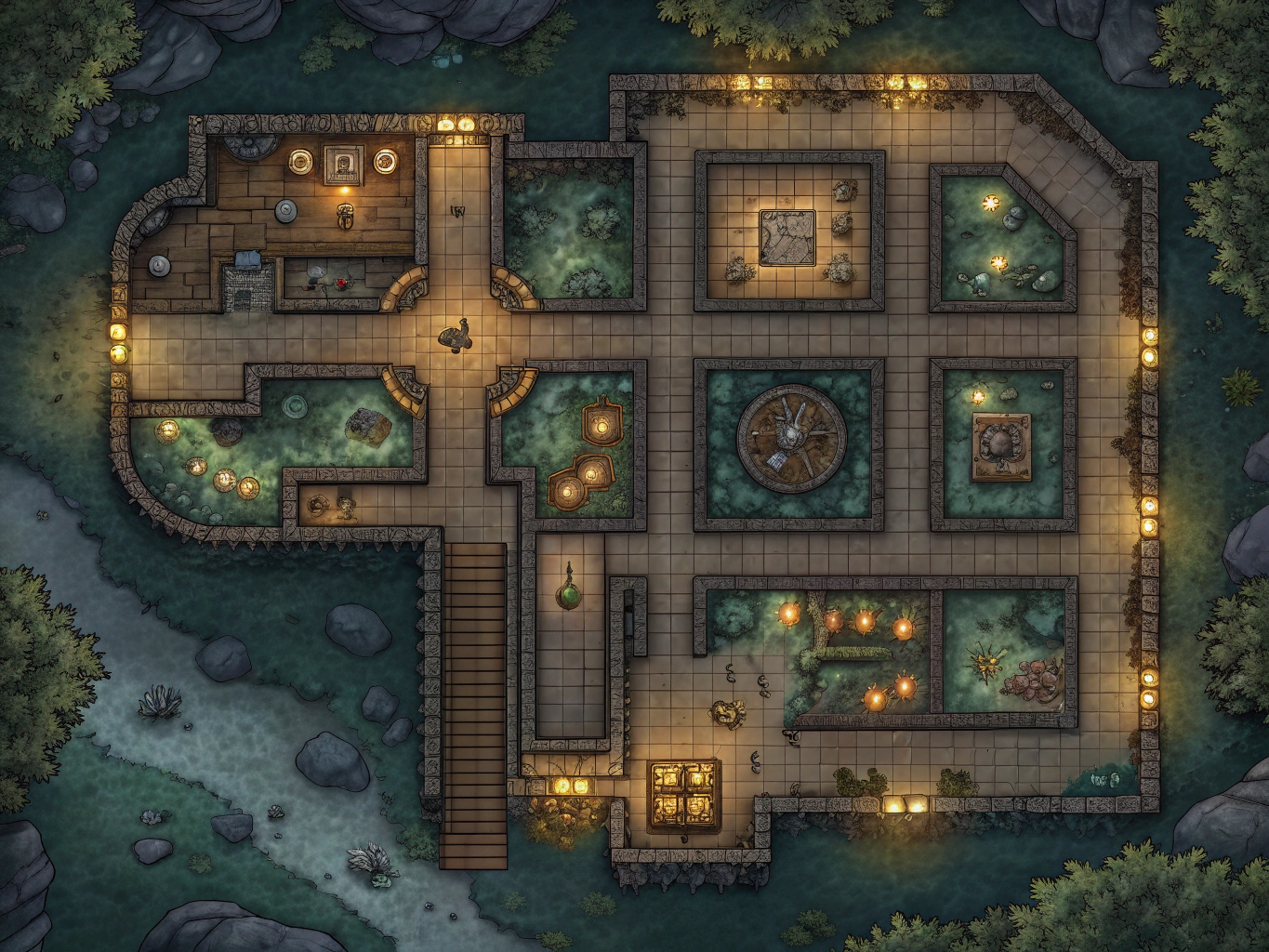 Ancient Catacomb Network