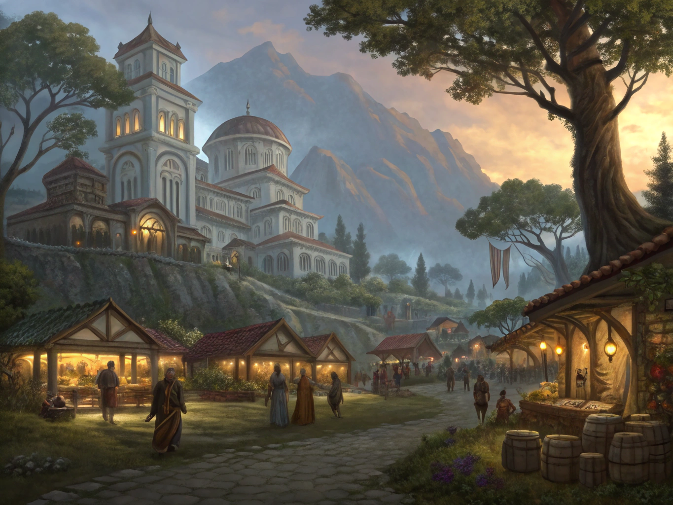 Medieval Town Layout